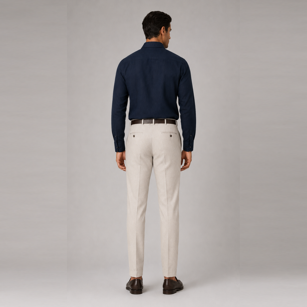 Portofino Navy Linen Shirt