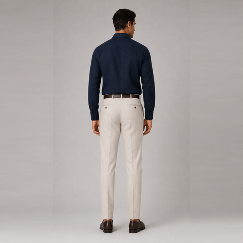 Portofino Navy Linen Shirt