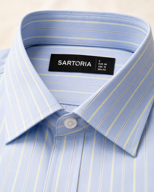 Amalfi Sky Pencil Stripe Shirt