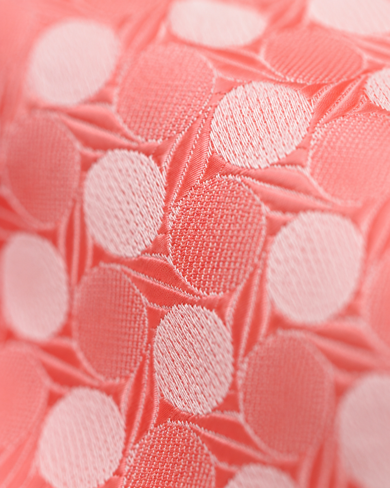 Palermo Coral Dot Jacquard Tie